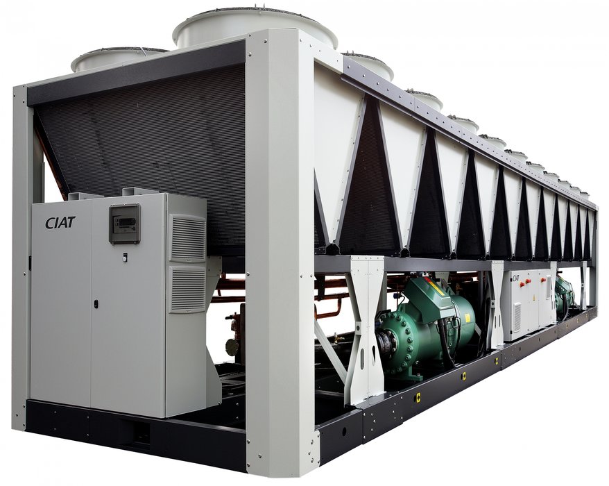 POWERCIAT2 - новый водоохладитель CIAT производительностью 610-1350 кВт, отличающийся экологичным дизайном.